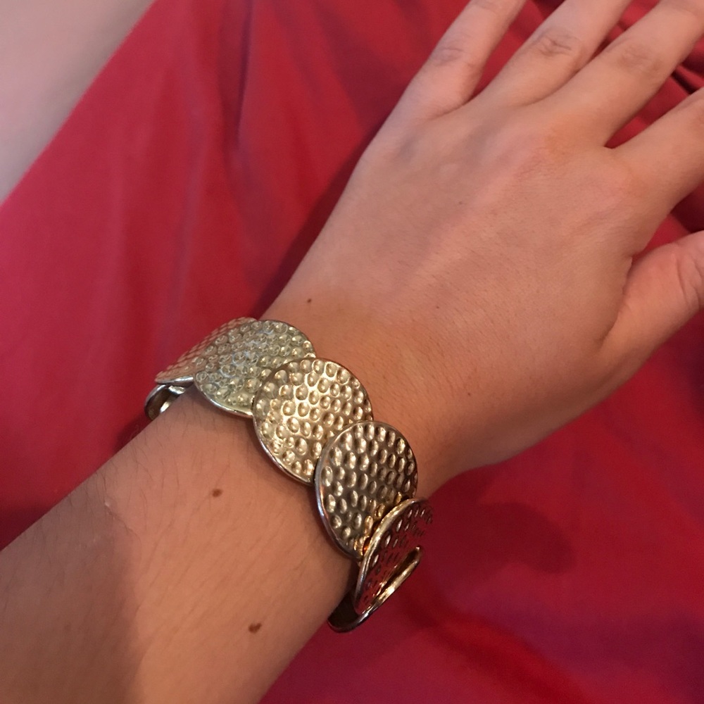 Gold statement bracelet