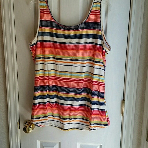 NWT DEREK HEART PLUS STRIPED TANK TOP SZ 2X - Picture 3 of 5