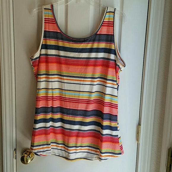NWT DEREK HEART PLUS STRIPED TANK TOP SZ 2X - Picture 4 of 5
