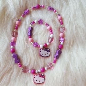 🎀 Hello Kitty necklace and bracelet jewelry 🎀