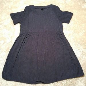 ASOS Black Floral Short Sleeve Dress