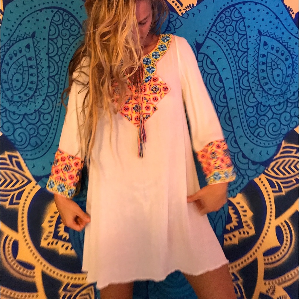 Pitya embellished and beaded cover up