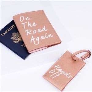 On the Road Again Travel Set- Passport/luggage tag