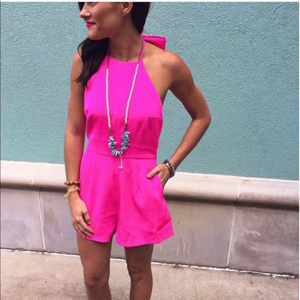 Hot Pink Romper