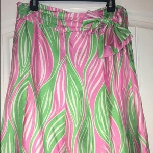 Fit and Flare silk Lilly Pulitzer Adeline skirt