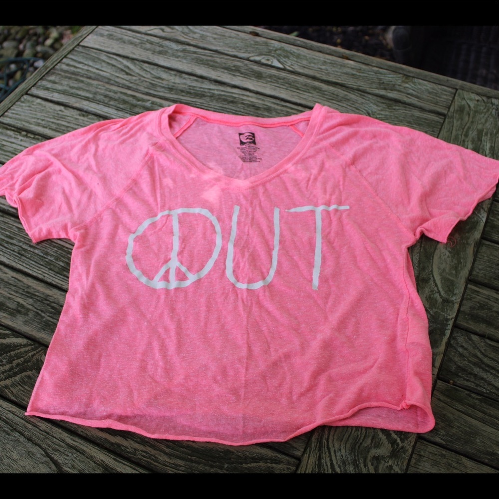 Billabong Peace Out Pink Top