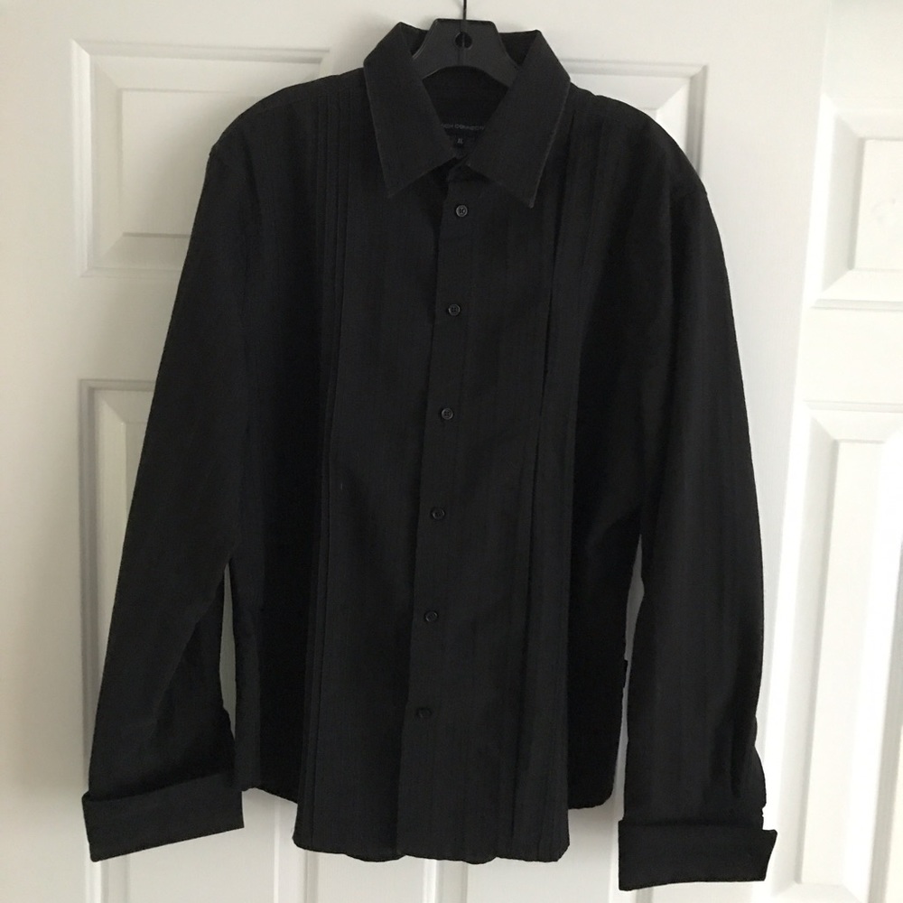 French Connection Black Button Down