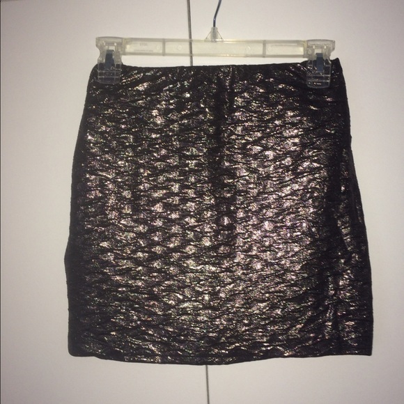 BCBGeneration Dresses & Skirts - BCBGeneration Metallic mini bodycon skirt