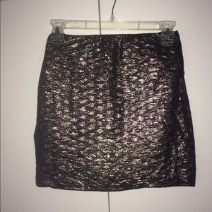BCBGeneration Metallic mini bodycon skirt