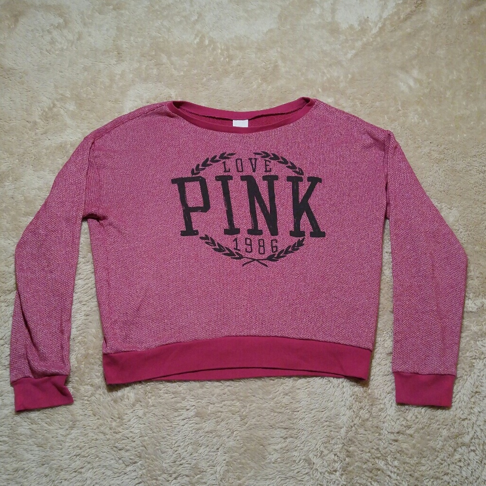 VS PINK Long Sleeve Pullover Sweatshirt