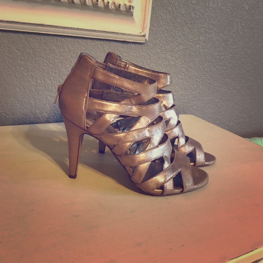 Champagne gold heels