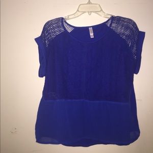 Royal blue top