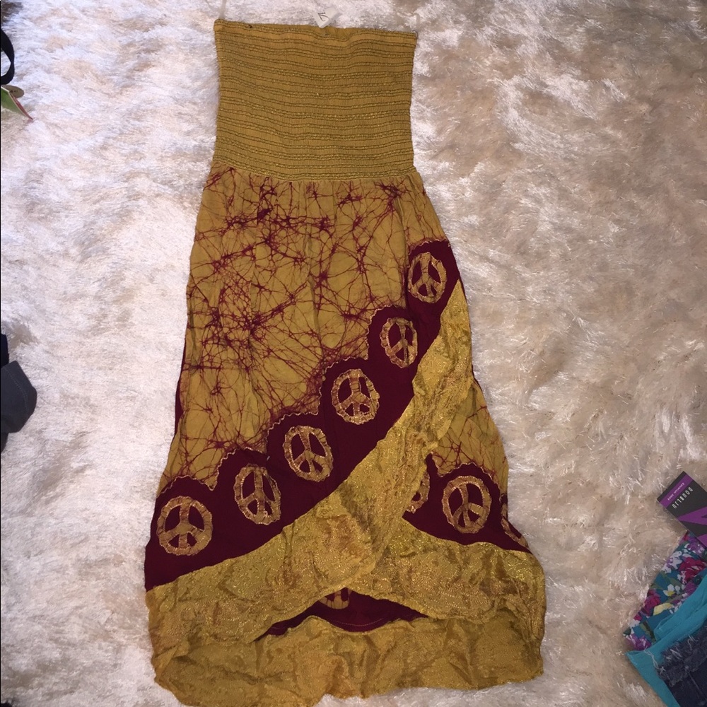 Florida State FSU Smock Dress Peace Gold Maroon