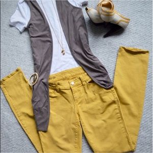 Ann Taylor Yellow Jeans
