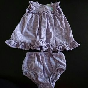 Infant dress and diaper cover