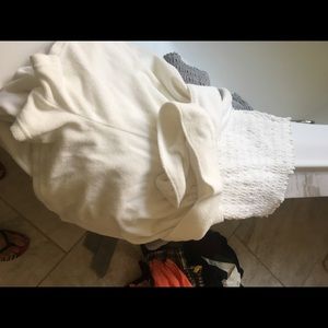 Juicy Couture white terry smocked Romper