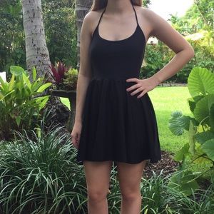 American Apparel black skater girl dress.
