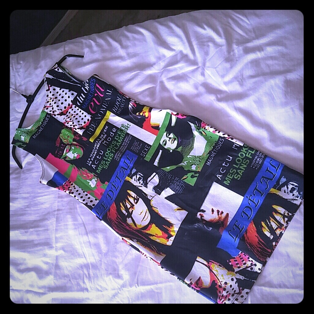 Colorful Fitted Pencil Dress