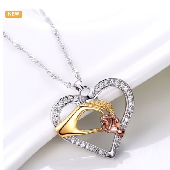 Jewelry - Mother & Baby💕 CZ  Necklace Gold Plated
