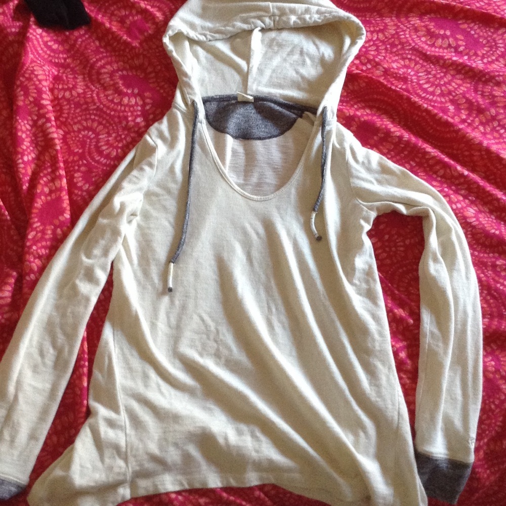 tinted white hoodie