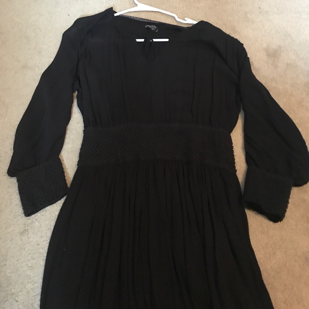 Black volcom dress