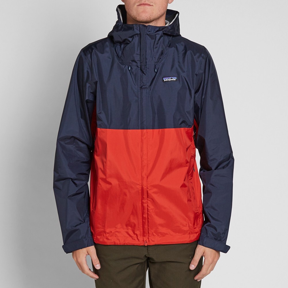 Patagonia Torrentshell Jacket (Navy Blue/Red)