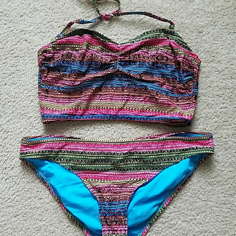 Tribal print bikini L
