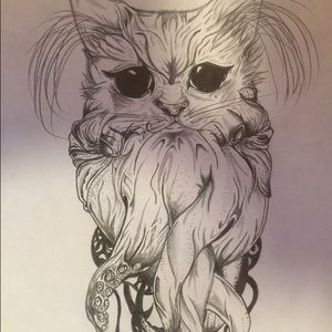 Octopus Cat drawing