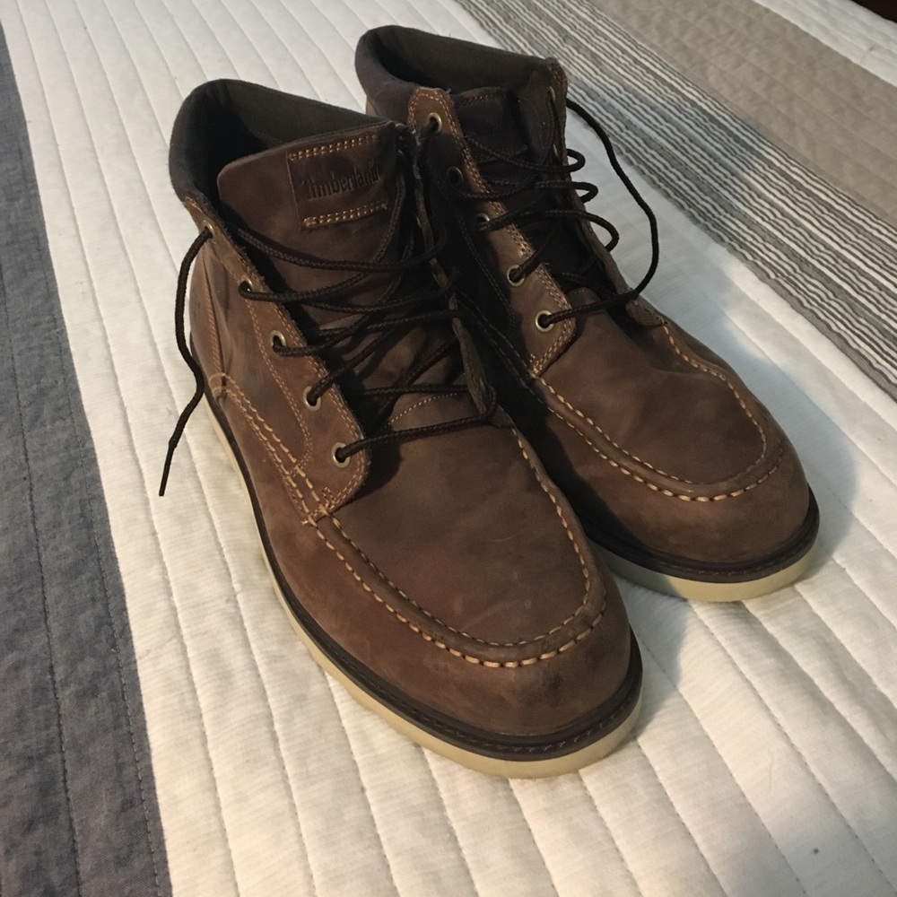 Brown timberland boots