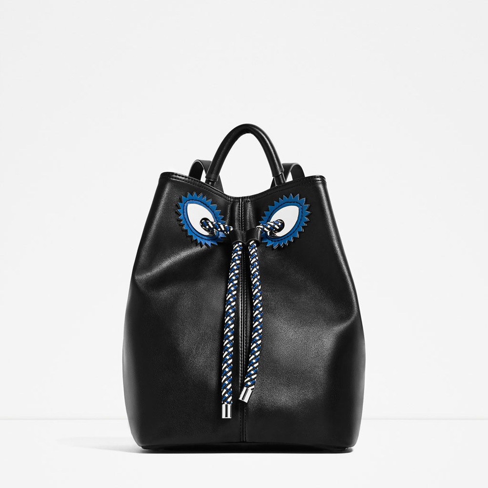 Zara Contrasting Cord Backpack