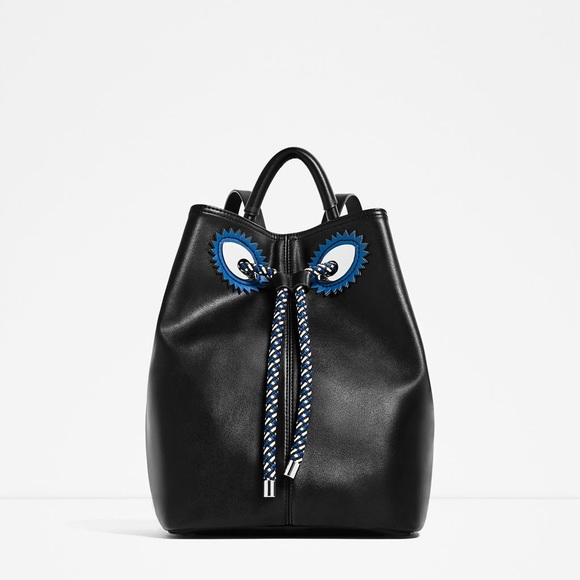 Zara Contrasting Cord Backpack - Picture 1 of 7