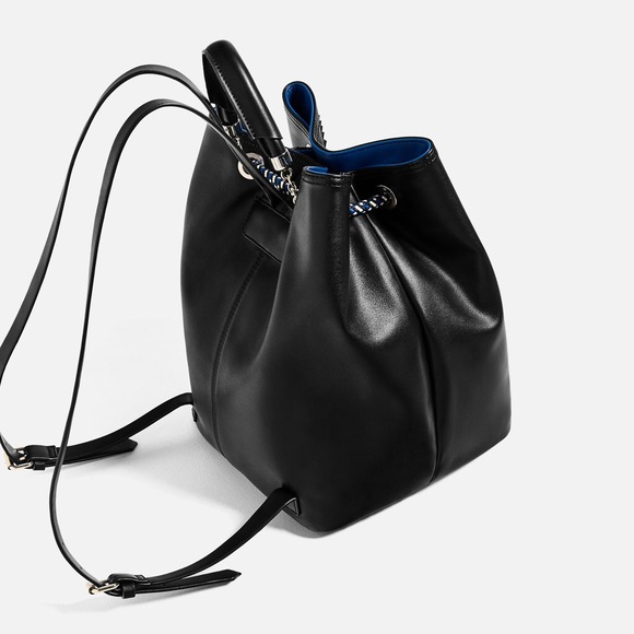 Zara Contrasting Cord Backpack - Picture 3 of 7