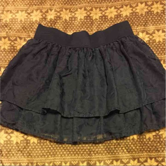 Navy layered skater skirt - Picture 3 of 4