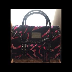 Betsey Johnson pink leopard Satchel