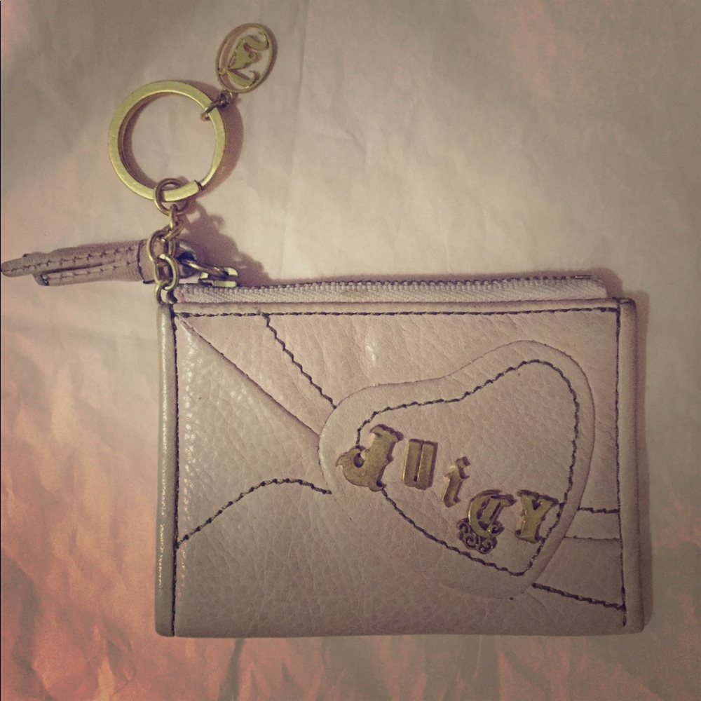 Juicy Couture coin purse, Leather/Blush color💕
