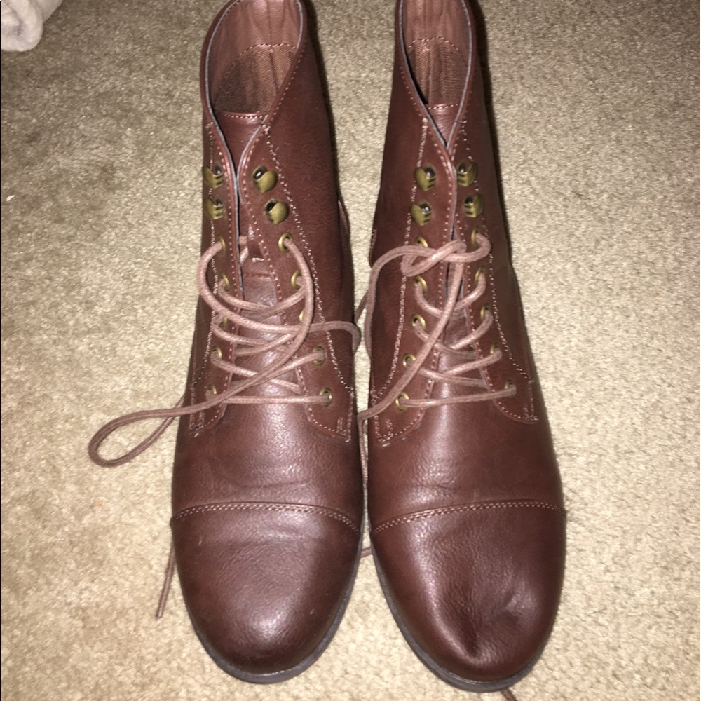 Brown riding boots
