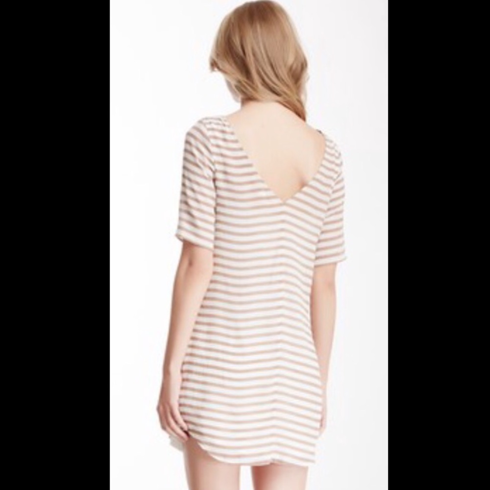 ELLA MOSS Striped Silk Zip Dress! - Picture 2 of 7