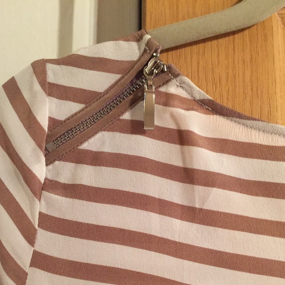 ELLA MOSS Striped Silk Zip Dress! - Picture 5 of 7