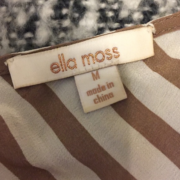 ELLA MOSS Striped Silk Zip Dress! - Picture 7 of 7