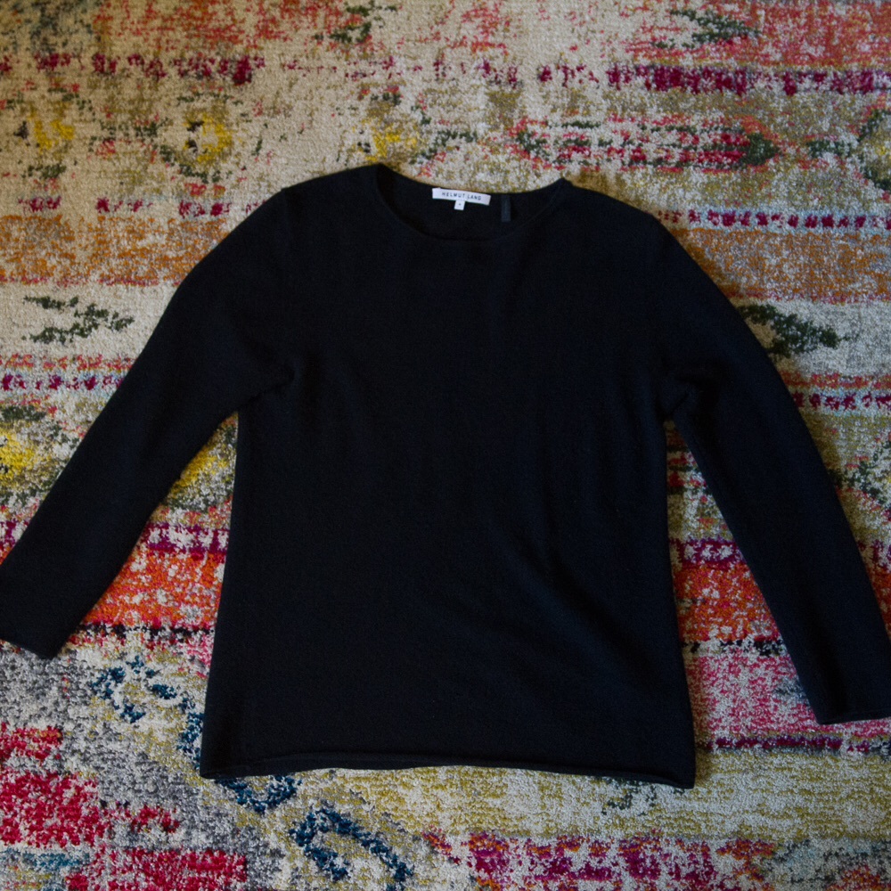 ❌ HELMUT LANG EUC 3/4 Sleeve Cashmere Sweater ❌
