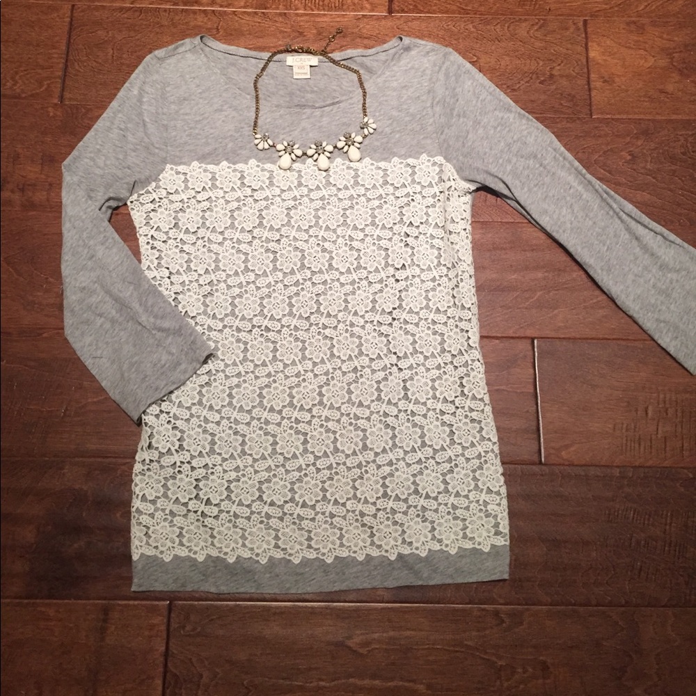 J.crew quarter sleeve with detailing