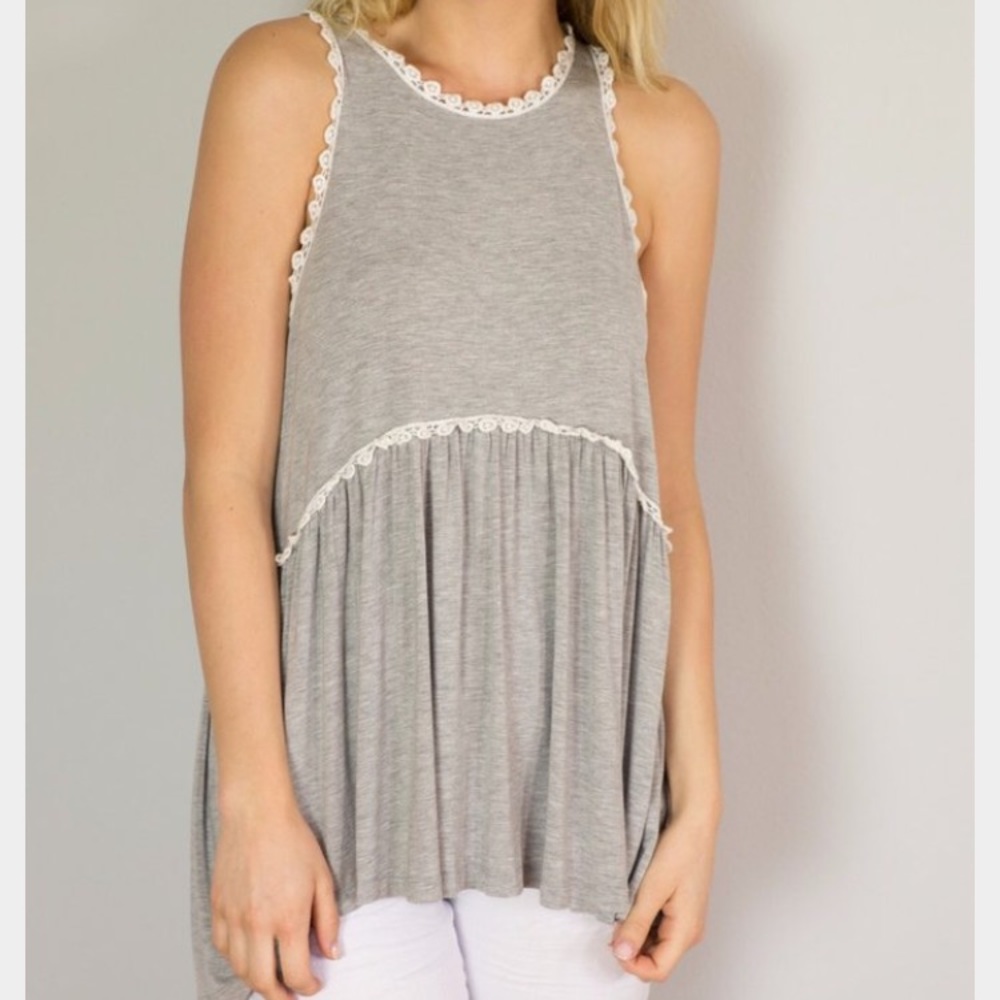 Cute comfortable gray tank