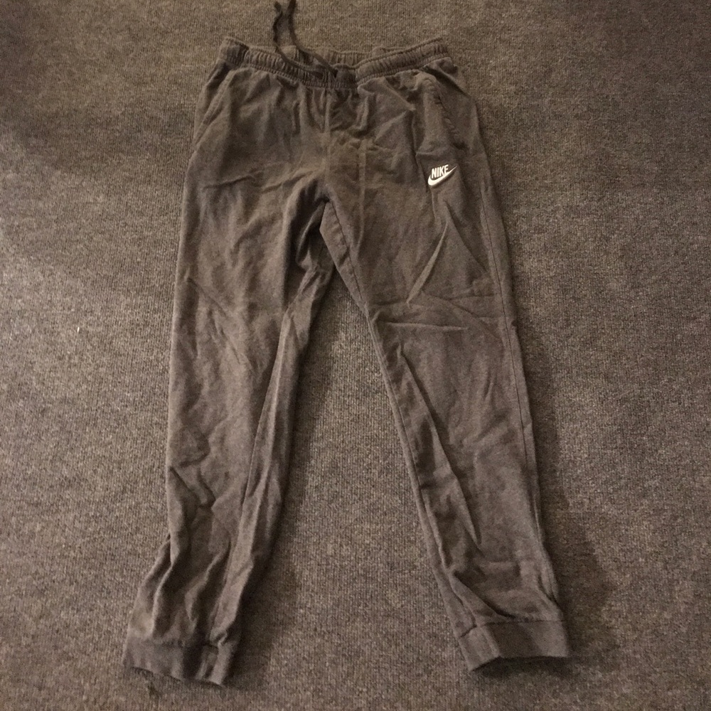 Gray Nike joggers