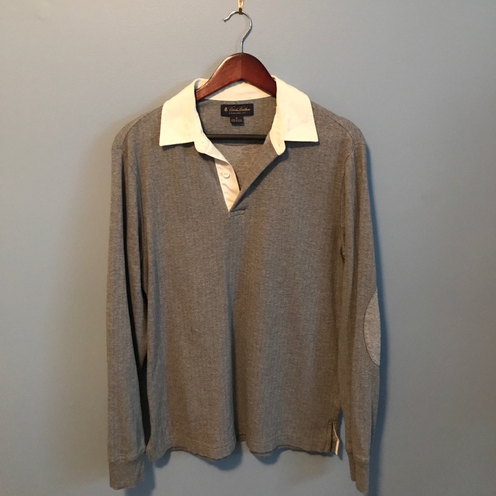 Brooks Brothers long sleeve rugby polo