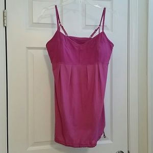 Lululemon pink camisole workout top