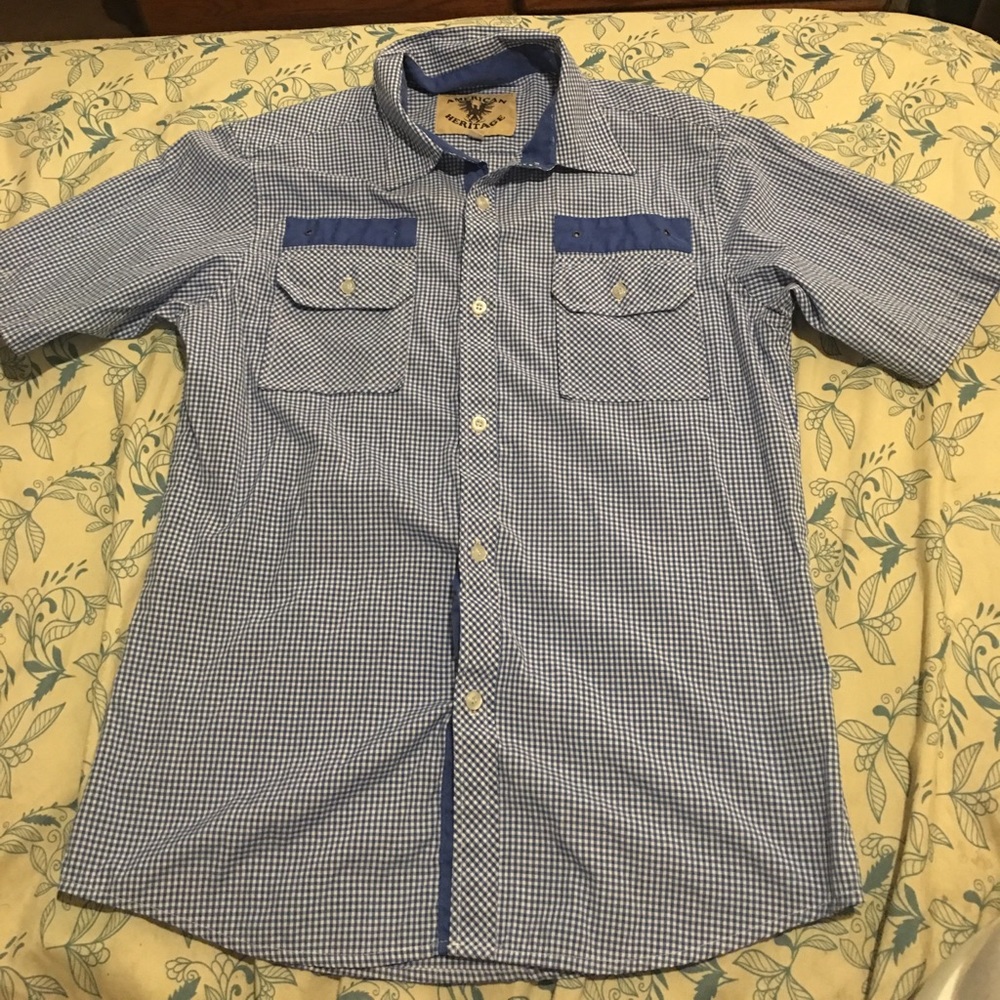 Boys American Heritage Button Up/Down XL 18