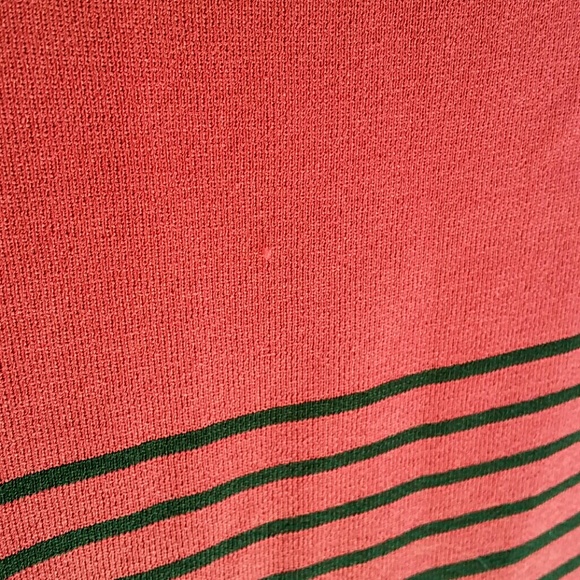 FINITY RED & BLACK STRIPED SHELL TYPE BLOUSE SZ XL - Picture 4 of 4