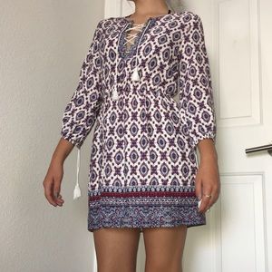 FOREVER 21 BOHO DRESS !VERY CUTE CRISSCROSS FRONT