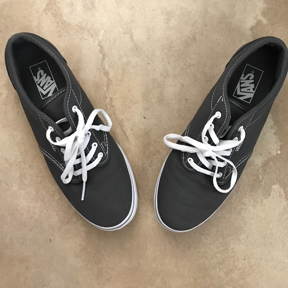 DARK GRAY VANS--Like New