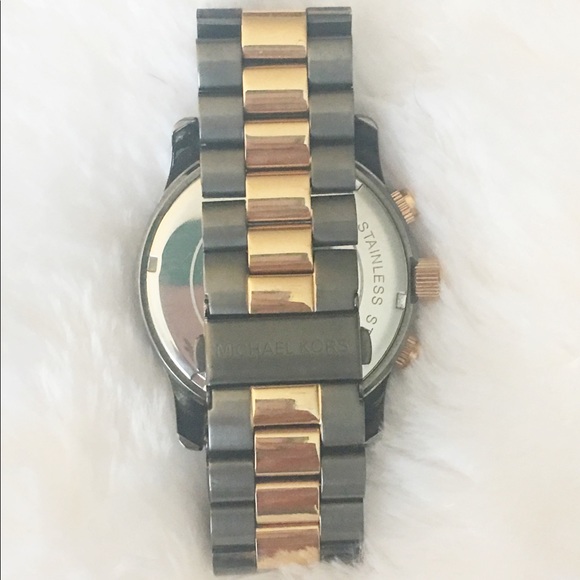 Michael Kors Large Two Tone Chronograph Watch - Picture 3 of 4
